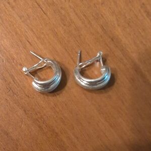 Elegant Silver Hoop Earrings